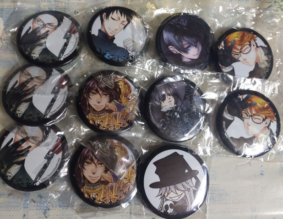 黒執事 葬儀屋　アンダーテイカー缶バッジ 4枚セット Amazon.co.jp: 黒執事 葬儀屋 シエル アンダーテイカー 缶バッジ